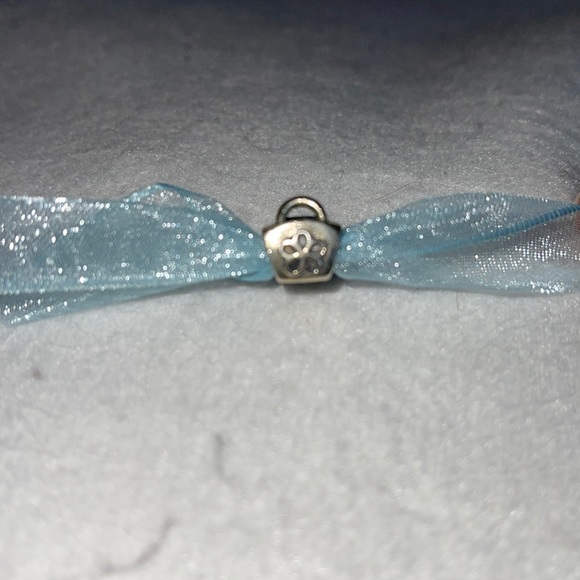 Pandora Sterling Silver Retired Handbag Charm with Pink CZ Stone - Picture 2 of 4